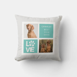 Bester Hund je | Personalisiertes Foto-Kissen Kissen