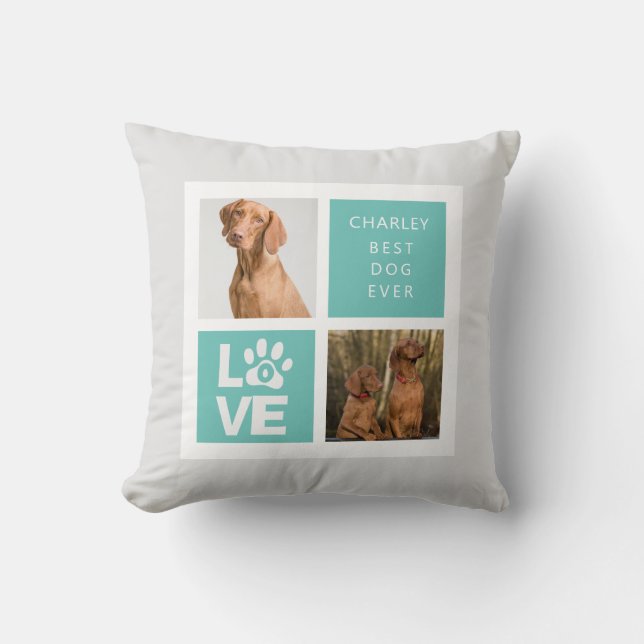 Bester Hund je | Personalisiertes Foto-Kissen Kissen (Vorderseite)