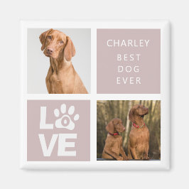 Bester Hund je | Personalisiertes Foto Magnet