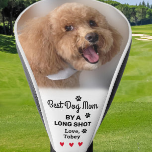 Bester Hund Mama Long Shot Foto Name Custom Golfer Golf Headcover