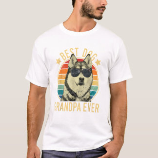 Bester Hund Opa überhaupt Sibirisch T-Shirt
