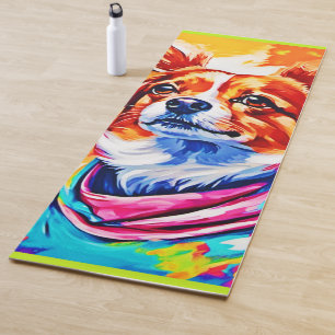 Bester Hund Paint Art Yogamatte