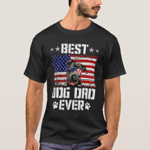 Bester Hund Papa Aller Zeiten Pitbull Amerikanisch T-Shirt