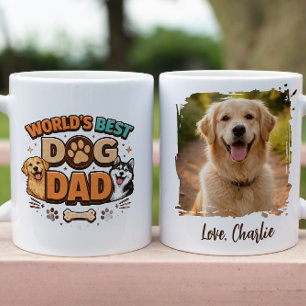 Bester Hund Papa der Welt   Maßgeschneiderter Vate Kaffeetasse