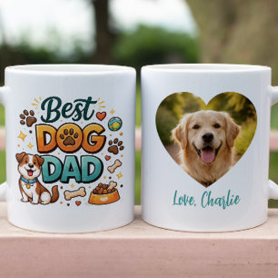 Bester Hund Papa der Welt   Maßgeschneiderter Vate Kaffeetasse