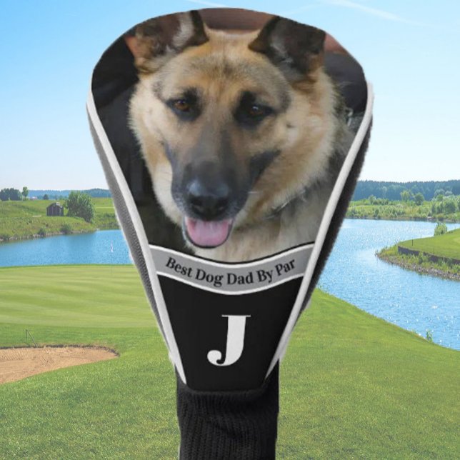 Bester Hund Papa Foto-Vorlage Goldene Geschenke Golf Headcover (Von Creator hochgeladen)