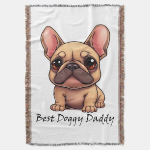 Bester Hund Papa Französische Bulldogge Haustier H Decke