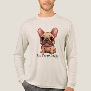 Bester Hund Papa Französische Bulldogge Haustier H Tri-Blend Shirt