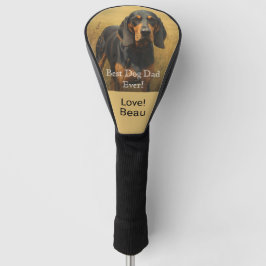 Bester Hund Papa Personalisiert Golf Headcover