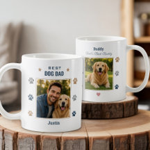 Bester Hund Papa Personalisiertes Foto