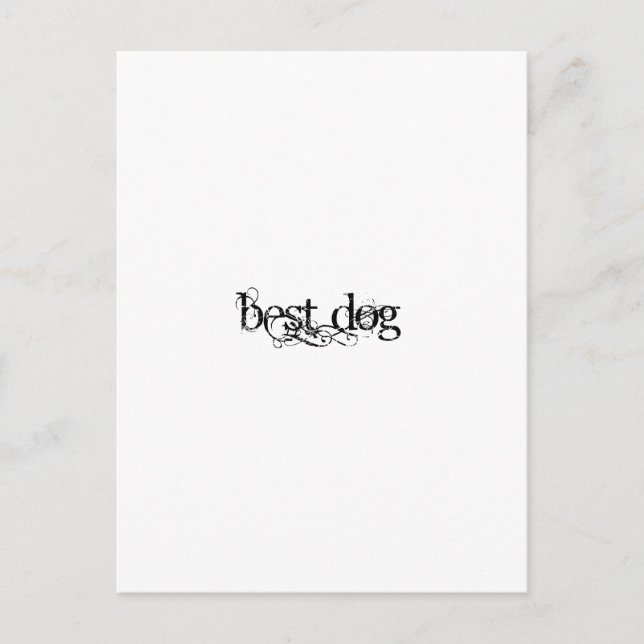 Bester Hund Postkarte (Vorderseite)