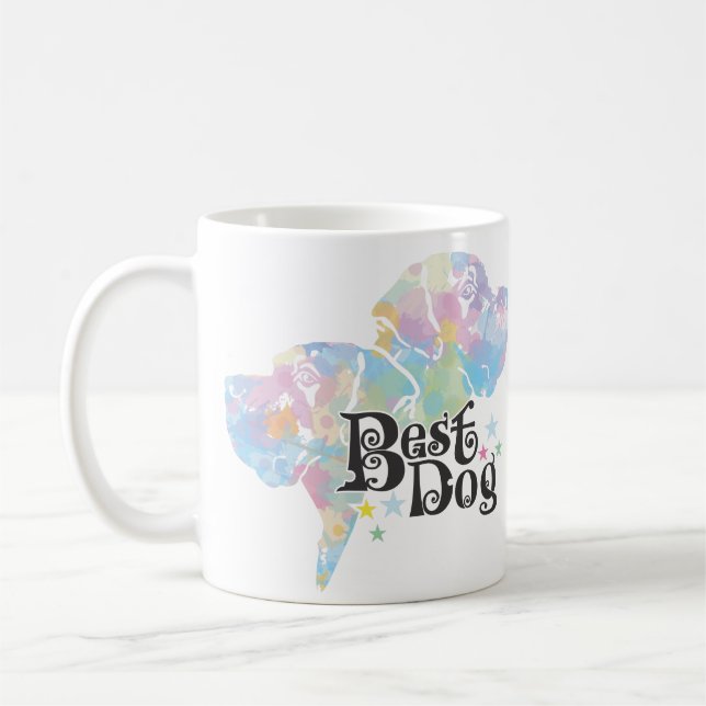 Bester Hund "spoted" Kaffeetasse (Links)