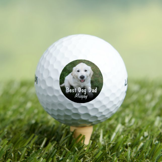 Bester Hund Vater  Foto Niedlich Golfball (Insitu T-Shirt)