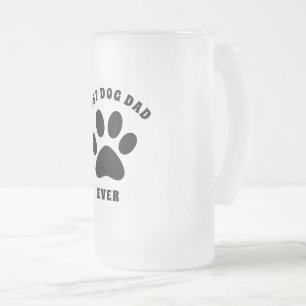 Bester Hund-Vater für jeden benutzerdefinierten Te Mattglas Bierglas