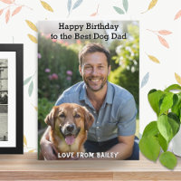 Bester Hund Vater Haustier Foto Happy Geburtstag