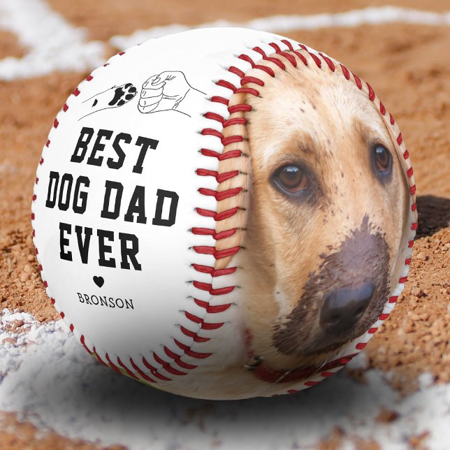 Bester Hund Vater je 2 Foto Vatertag Baseball (Von Creator hochgeladen)