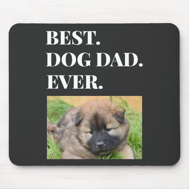 Bester Hund-Vater je Begleiter-Foto Mousepad (Vorne)