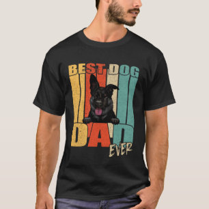 Bester Hund Vater je Black German Shepherd Fathers T-Shirt