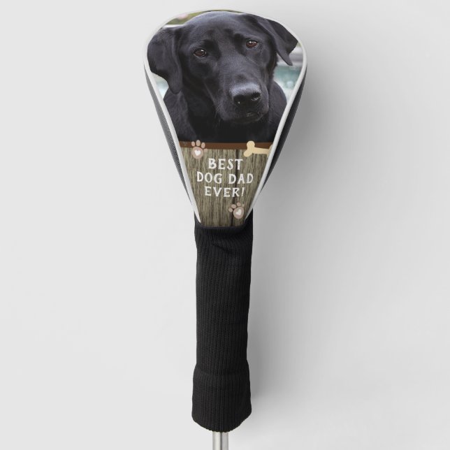 Bester Hund-Vater je ein Foto Golf Headcover (Vorderseite)