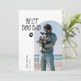 Bester Hund-Vater je | Foto-Karte des Vaters Einladung