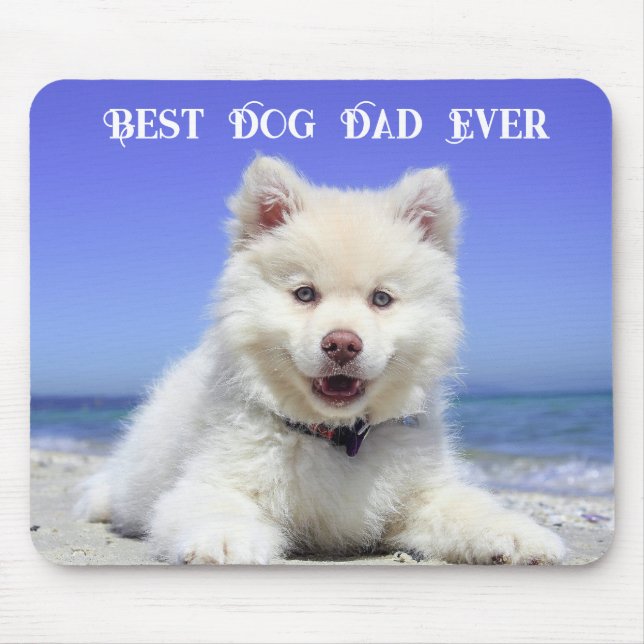 Bester Hund-Vater je Foto Kinderspielzeug-Maus-Pad Mousepad (Vorne)