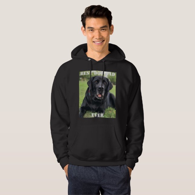 Bester Hund Vater je Foto Welpen Geschenke Spaß Ti Hoodie (Vorne ganz)