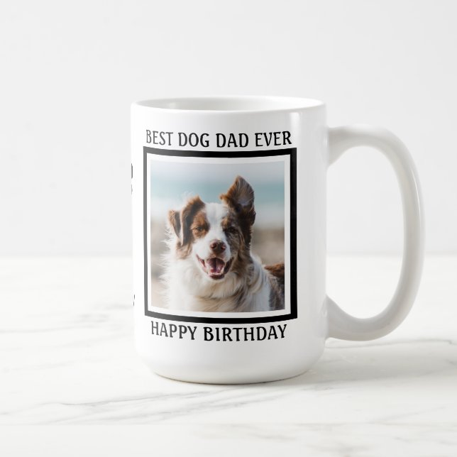 Bester Hund Vater je - Happy Birthday - Niedlicher Kaffeetasse (Rechts)