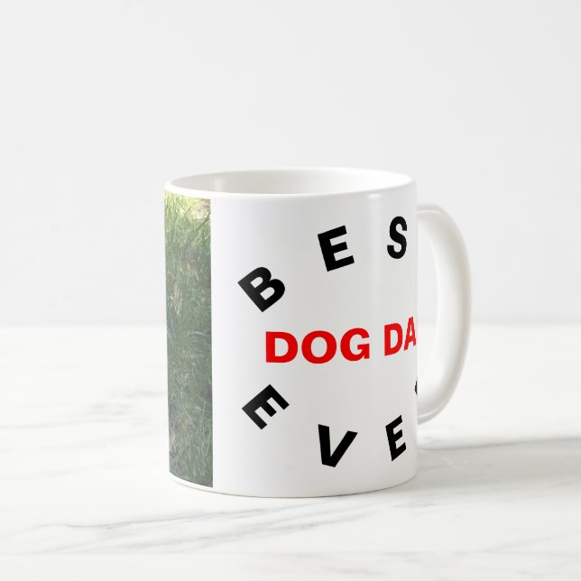 Bester Hund-Vater je, Hund-Foto Kaffeetasse (VorderseiteRechts)