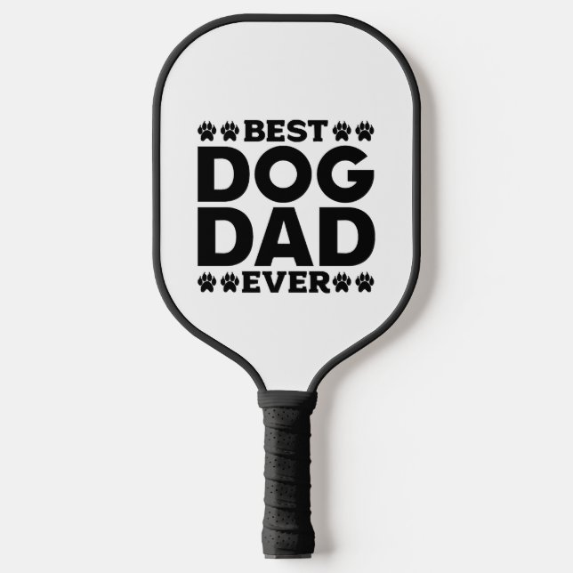 Bester Hund Vater je - Hunde Lover & Hunde Vater Pickleball Schläger (Vorderseite)