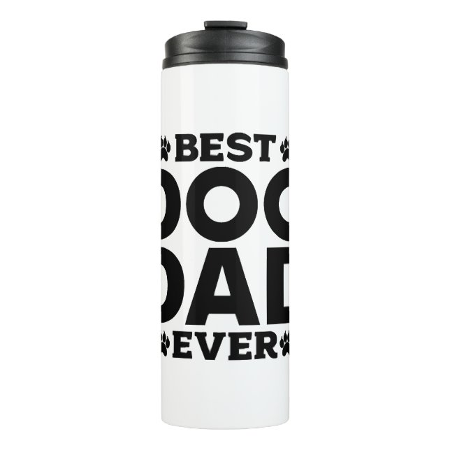 Bester Hund Vater je - Hunde Lover & Hunde Vater Thermosbecher (Vorderseite)
