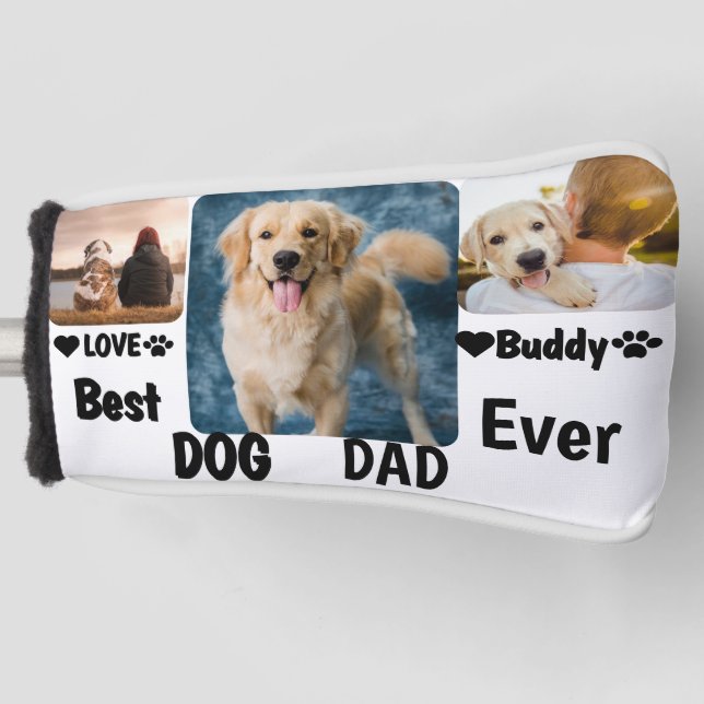 Bester Hund-Vater je kundenspezifisch Modernes Fot Golf Headcover (Vorderseite)