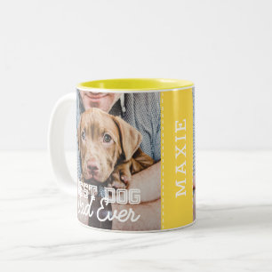 Bester Hund-Vater je Modernes, benutzerdefiniertes Zweifarbige Tasse