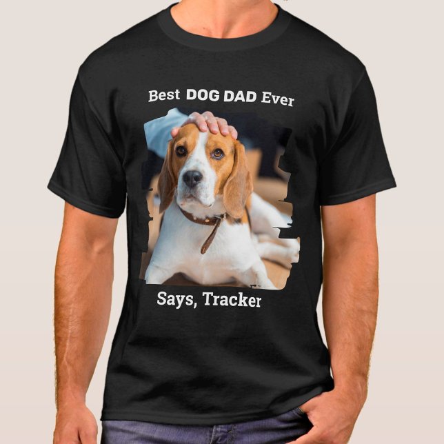 Bester Hund-Vater je Niedliches Personalisiertes F T-Shirt (Von Creator hochgeladen)