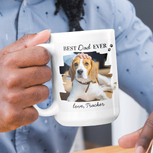 Bester Hund-Vater je Personalisiertes Foto Kaffeetasse