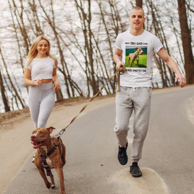 Bester Hund-Vater je Personalisiertes Foto T-Shirt (Von Creator hochgeladen)