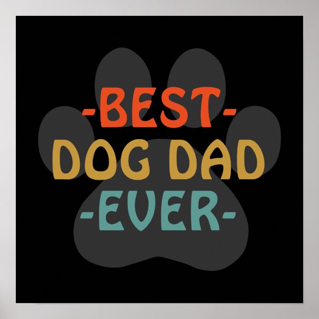 Bester Hund-Vater je Poster (Vorne)