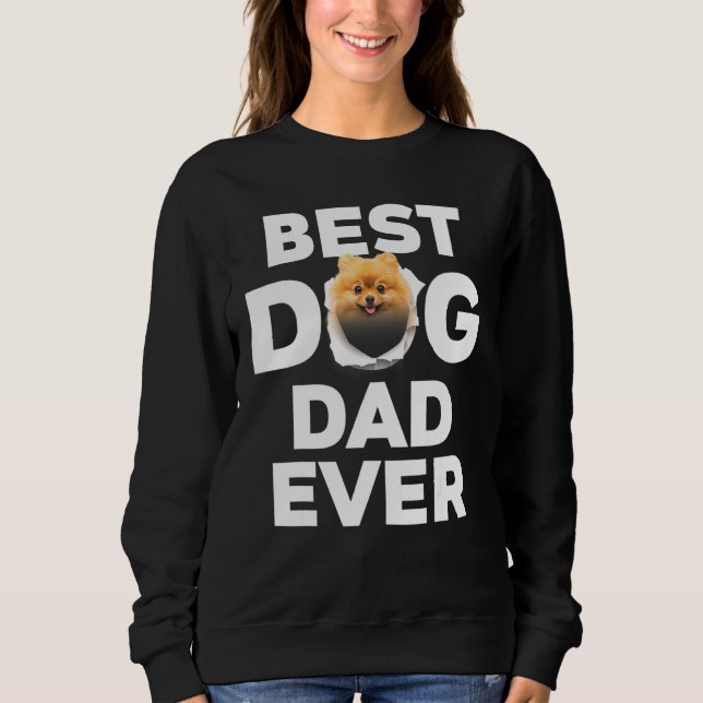 Bester Hund-Vater je Spitz Sweatshirt (Vorderseite)