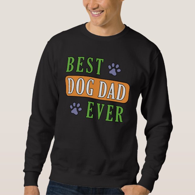 Bester Hund-Vater je Sweatshirt (Vorderseite)