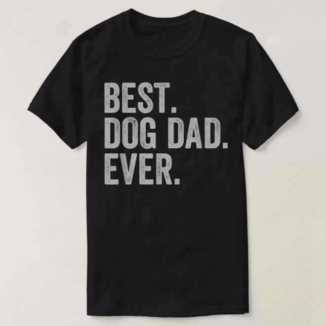 Bester Hund-Vater je  T-Shirt (Design vorne)