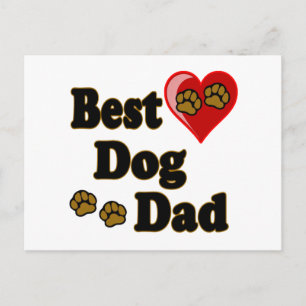 Bester Hund-Vater-Merchandise Postkarte