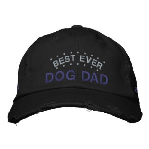 Bester Hund Vater mit benutzerdefiniertem Farbspas Bestickte Baseballkappe