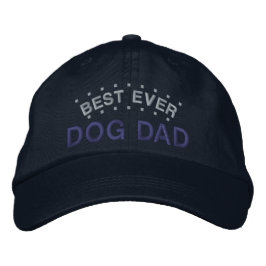 Bester Hund Vater mit benutzerdefiniertem Farbspas Bestickte Baseballkappe