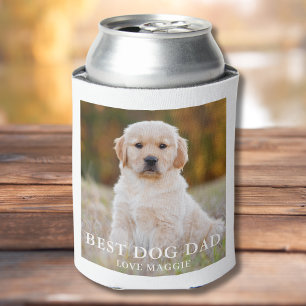 Bester Hund Vater Personalisiertes Foto Dosenkühler
