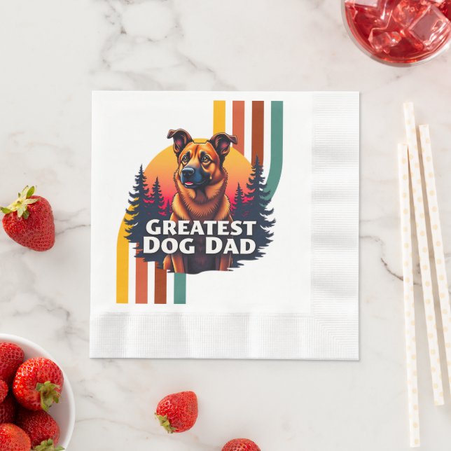 Bester Hund-Vater Serviette (Beispiel)