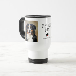 Bester Hund-Vater Zwei Foto handgeschriebener Te Reisebecher