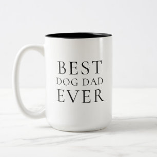 Bester Hunde-Vater Aller Zeiten Foto-Tasse zum Vat Zweifarbige Tasse