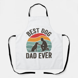 Bester Hunde-Vater Aller Zeiten Vintage-Sonnenunte Schürze