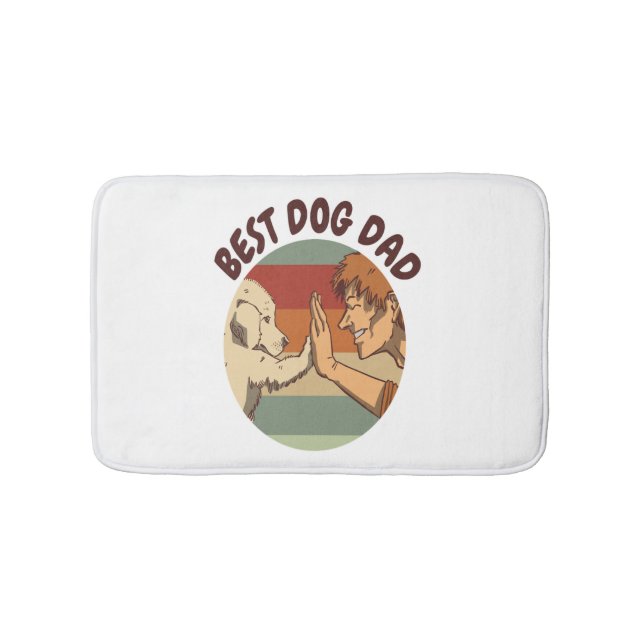 Bester Hunde-Vater  Badematte (Vorderseite)