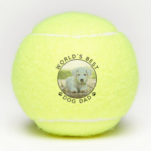 Bester Hunde-Vater personalisiertes Foto Tennisbälle