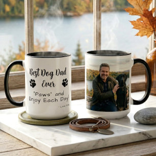 Bester Hunde-Vater-Pfoten-Haustier-Foto-Kaffee Tasse